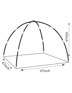Postes de Reemplazo para Tienda de Niños Mnagant 285 cm Fibra de Vidrio