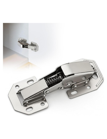 Bisagras Ocultas Ravinte Cierre Suave 2 Piezas Montaje Superficial
