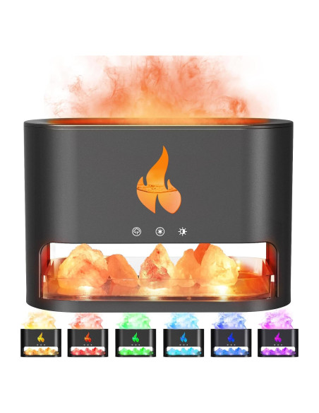 Difusor de Llama de Chimenea Yaledi 250ml Aromaterapia USB