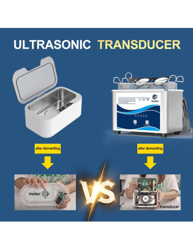 Limpiador Ultrasónico Digital GRANBO 1L 40kHz con Temporizador