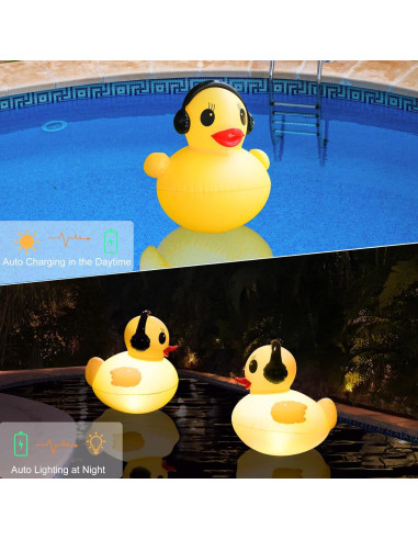 Luces Flotantes de Piscina Solar DeeprBetter 39cm Impermeables