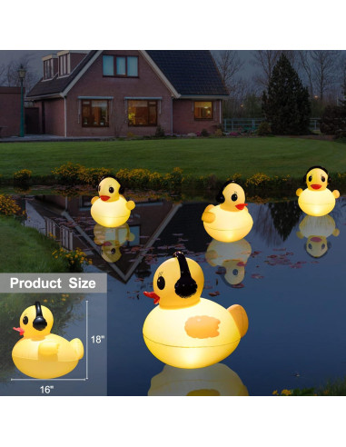 Luces Flotantes de Piscina Solar DeeprBetter 39cm Impermeables