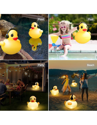 Luces Flotantes de Piscina Solar DeeprBetter 39cm Impermeables