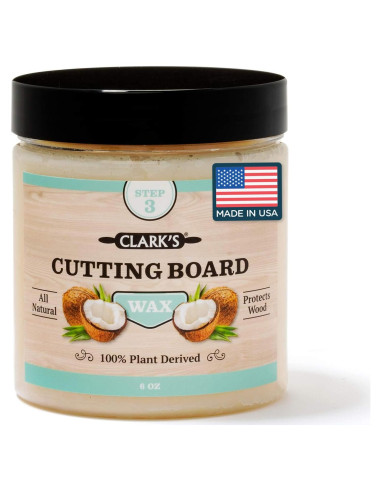 Cera para Tabla de Cortar CLARK'S 170g - Grado Alimenticio Coco