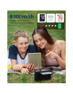 Radio Meteorológica de Emergencia MOFOKEAY 8000mAh Solar Bluetooth 2