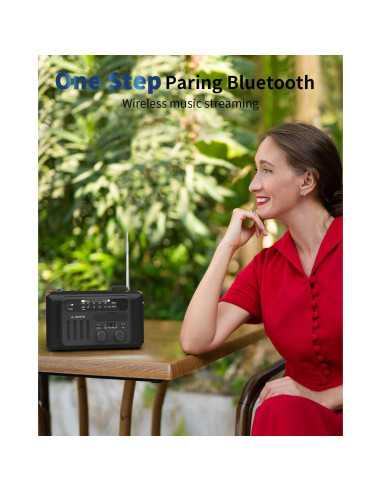 Radio Meteorológica de Emergencia MOFOKEAY 8000mAh Solar Bluetooth