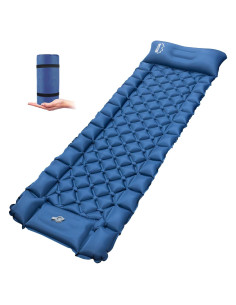 Colchón Inflable Ultraligero ONTYZZ con Bomba de Pie 193x60 cm