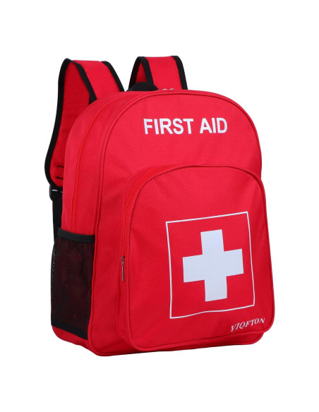 Mochila de Primeros Auxilios Vacía YIQFTON 18L Impermeable Roja