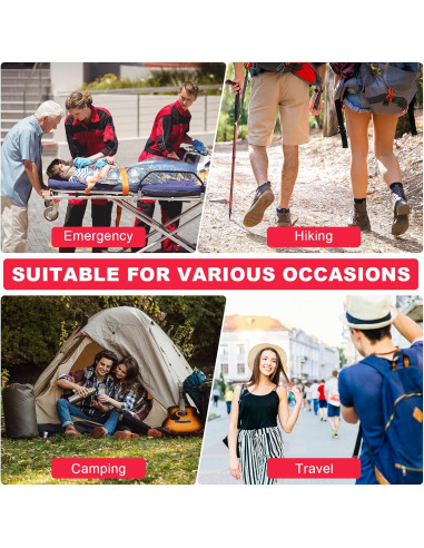 Mochila de Primeros Auxilios Vacía YIQFTON 18L Impermeable Roja