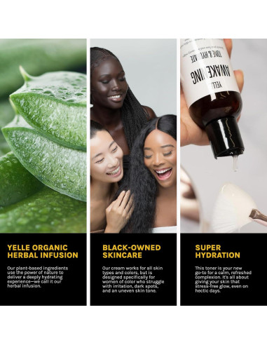 Tónico Facial Yelle 118ml - Hidratante con Rosa Mosqueta y Ácido Hialurónico