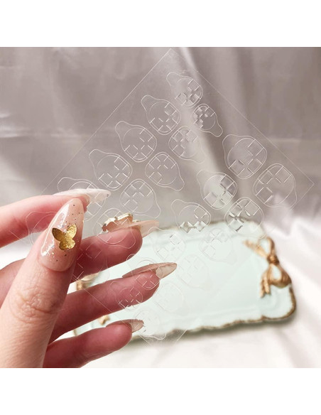 480 Pcs Adhesivos Doble Cara para Uñas Postizas Mwellewm