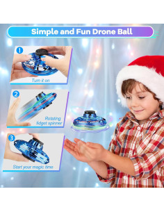 Mini Drone Volador Vantexi 2025 con Luces LED - Azul 2