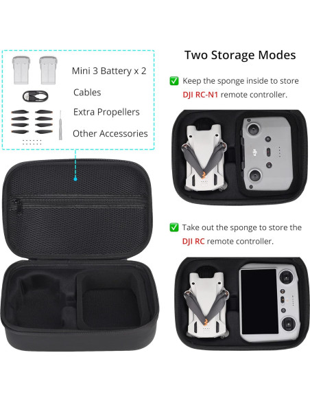 Bolsa de Almacenamiento PONYRC para DJI Mini 3/3 Pro - Impermeable