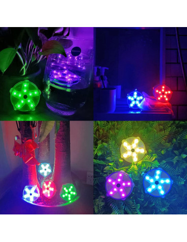 Luces Flotantes para Piscina DeeprBetter 2pcs LED Coloridas