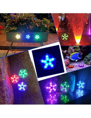 Luces Flotantes para Piscina DeeprBetter 2pcs LED Coloridas