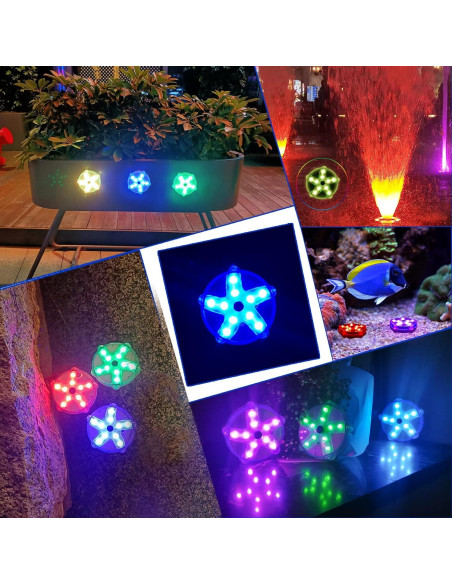 Luces Flotantes para Piscina DeeprBetter 2pcs LED Coloridas