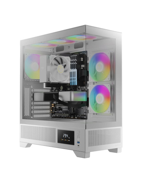 Caja de Computadora GAMDIAS ATLAS M1 Blanca ATX con RGB
