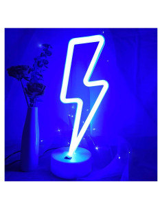 Luz de Neón LED VIFULIN Rayo Azul para Dormitorio 31cm