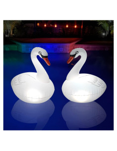 Luces de piscina flotantes Goallim 2PCS LED solares a prueba de agua