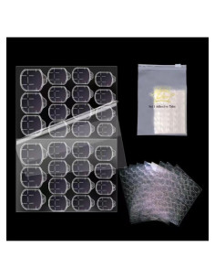 10 Hojas Adhesivos Uñas Postizas Ivtor - Impermeables y Transpirables