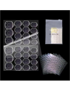 10 Hojas Adhesivos Uñas Postizas Ivtor - Impermeables y Transpirables 2