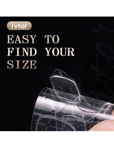 10 Hojas Adhesivos Uñas Postizas Ivtor - Impermeables y Transpirables
