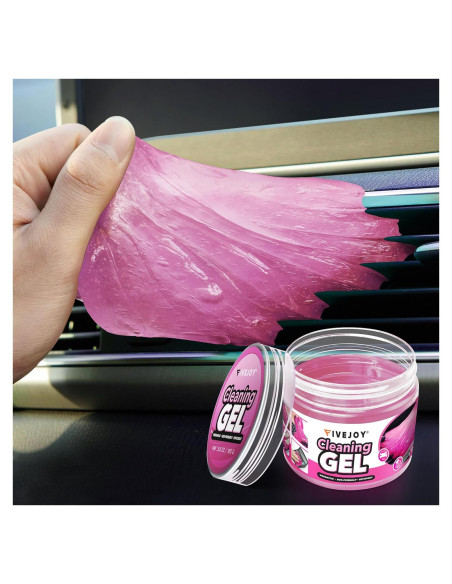 Gel de Limpieza para Autos FiveJoy KC-15P Rosa 181g