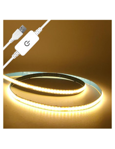 Tira LED COB 0.97M BUNACET Blanca Cálida 3000K USB Regulable