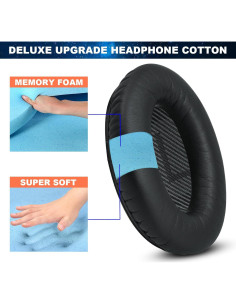 Almohadillas de Reemplazo Bose QuietComfort 35 QC35 II Negro 2