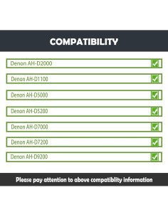 Almohadillas y Diadema para Auriculares Denon AH-D1100 AH-D9200 2