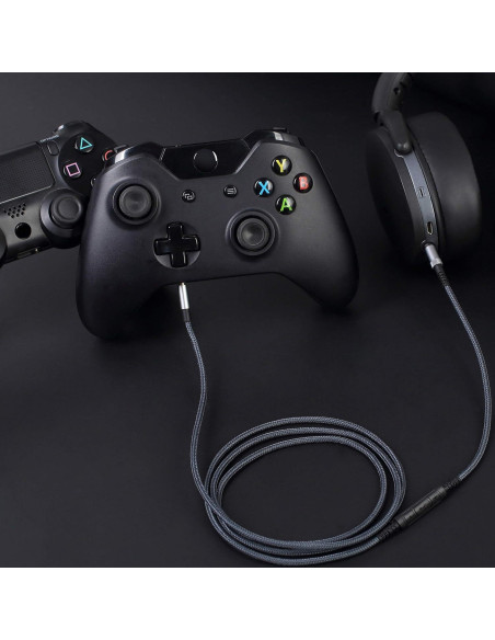 Cable de Audio Auxiliar ABLET 1.2m con Control y Micrófono Cable de Audio Auxiliar ABLET 1.2m con Control y Micrófono