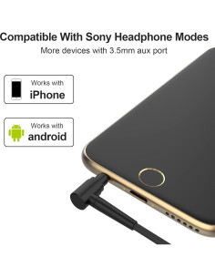 Cable de Audio 3.5mm Xivip 1.52m Compatible con Sony 2