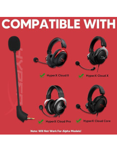 Micrófono de Reemplazo 3.5mm para Kingston HyperX Cloud 2 2