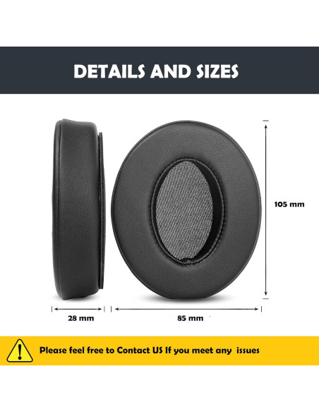 Almohadillas de Repuesto Taotronics TT-BH22 Cuero y Espuma