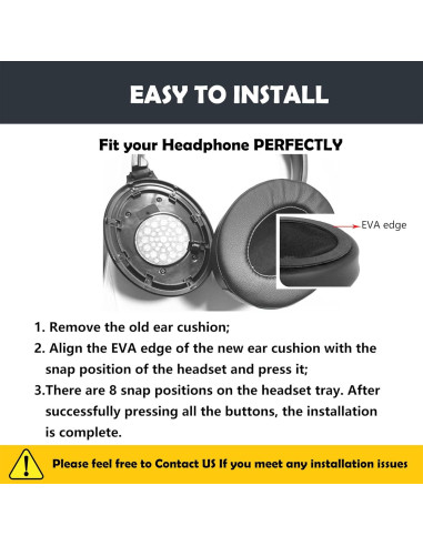 Almohadillas de Repuesto Taotronics TT-BH22 Cuero y Espuma