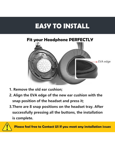 Almohadillas de Repuesto Taotronics TT-BH22 Cuero y Espuma