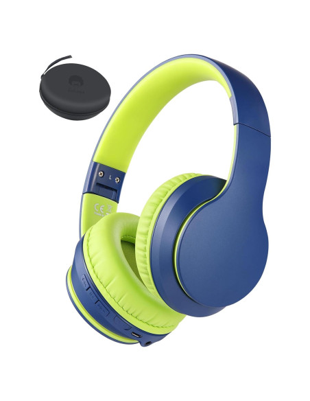 Auriculares Inalámbricos Rockpapa E7 Bluetooth 5.3 Plegables Azul Verde