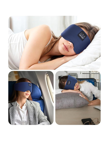 Máscara para dormir Bluetooth ZHENYEMEI con auriculares 5.4