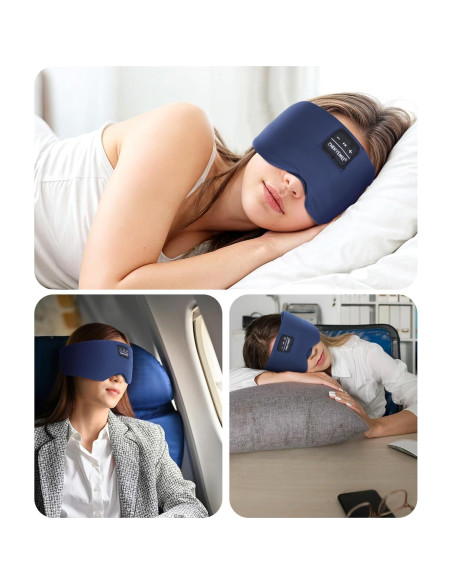Máscara para dormir Bluetooth ZHENYEMEI con auriculares 5.4