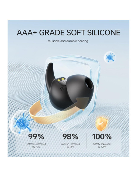 Auriculares para dormir ZHENYEMEI Bluetooth 5.4, bloqueo ruido