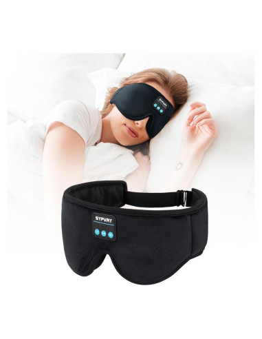 Máscara de Sueño Bluetooth SYPVRY 3D con Auriculares Inalámbricos