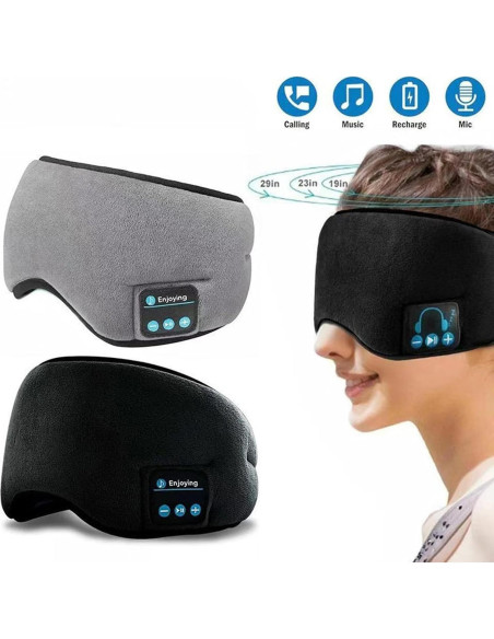 Máscara para dormir Sure con auriculares Bluetooth - Gris
