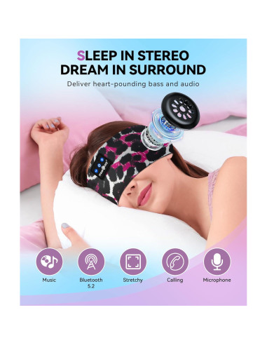 Auriculares Bluetooth 5.2 MUSICOZY Banda de Cabeza Deportiva