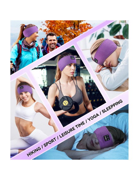 Auriculares Bluetooth 5.2 MUSICOZY Banda de Cabeza Deportiva