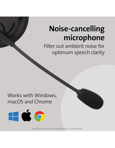 Auriculares Hi-Fi USB Kensington K97601WW con micrófono