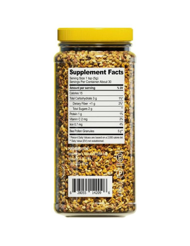 Polen de Abeja Crudo Beekeeper's Naturals 147 g - Fuente de Vitamina B