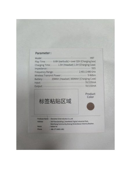 Auriculares Inalámbricos Cillso H97 Bluetooth 5.4 40H IP7 Rosa