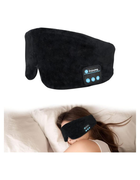 Máscara de Sueño Bluetooth SYPVRY con Auriculares Ajustables