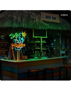 Cartel de Neón Aloha Tiki Bar 41.3x27.9 cm USB Dimmable 2