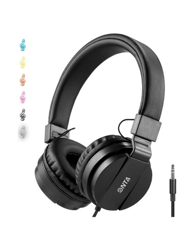 Auriculares ONTA para Niños con Cable - Modelo 778, Negro